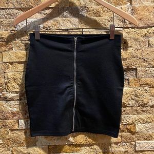 Cotton On Black Bodycon skirt with Zipper